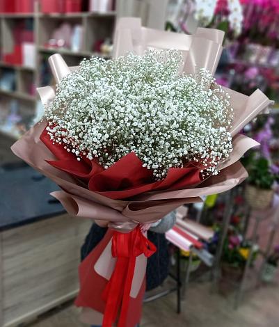 Букет цветов из: Гипсофила в Алексеевке Самарской области