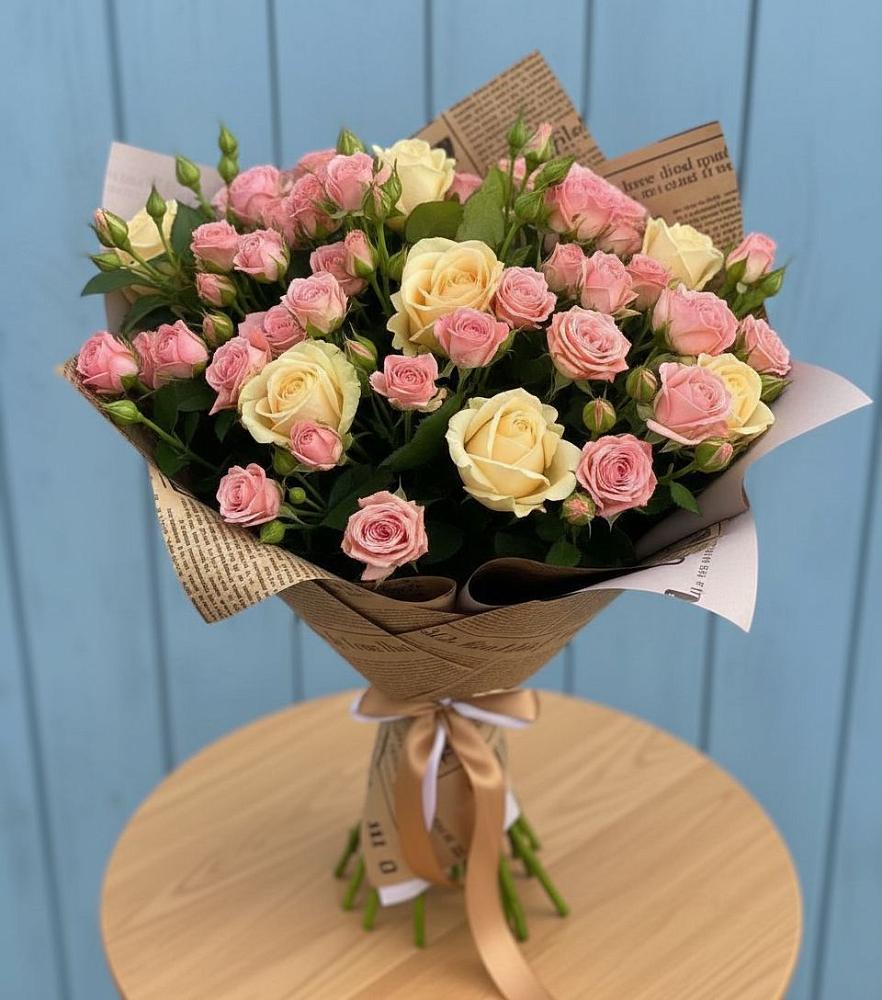 Букет варенье из роз в Алексеевке Самарской области Букет цветов из: Розы в Алексеевке Самарской области