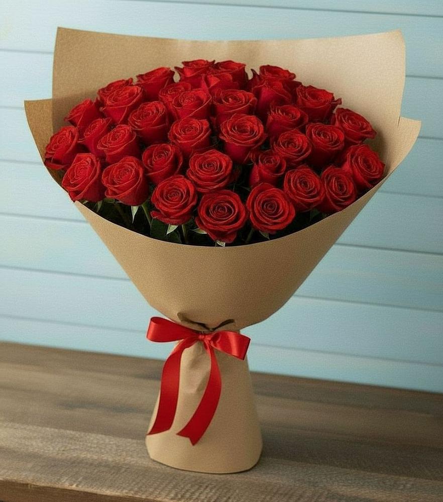 Букет Красные розы Милано в Алексеевке Самарской области