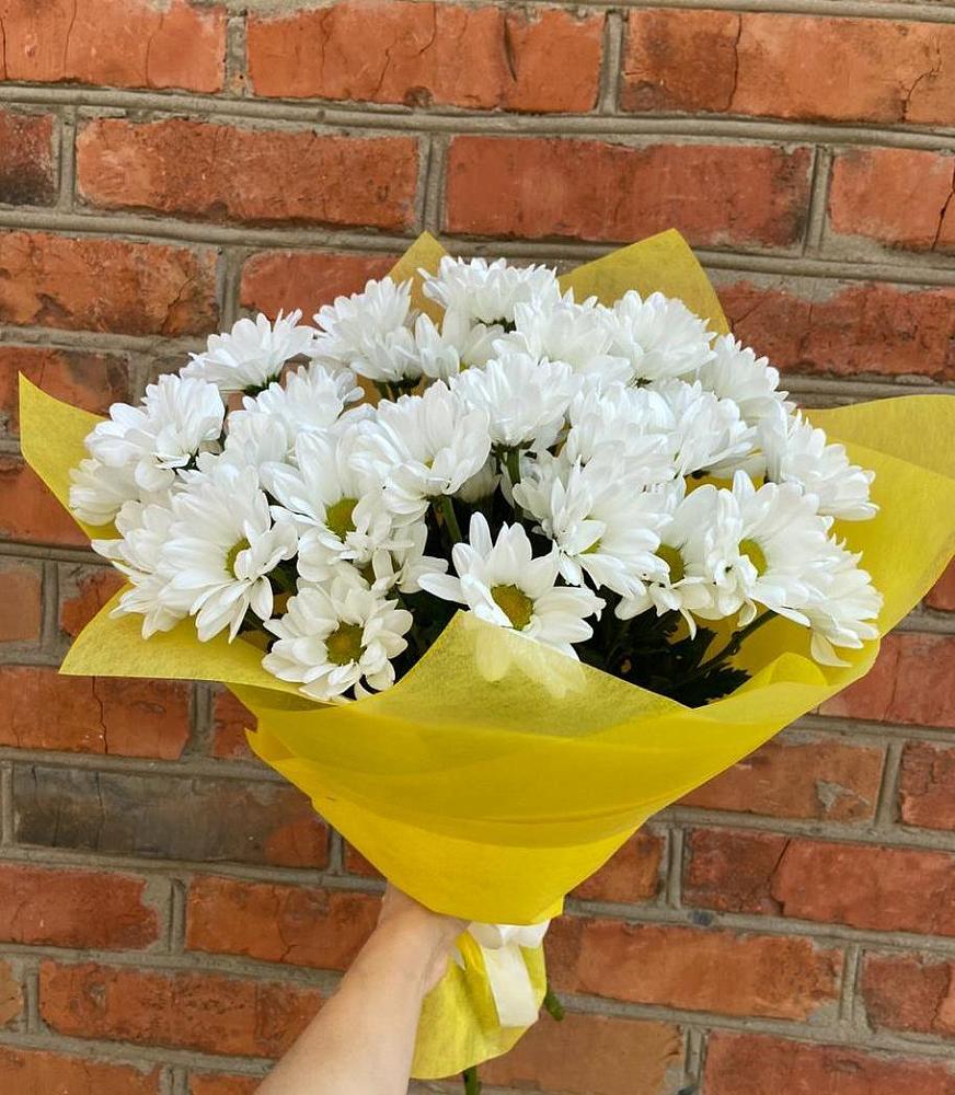 Букет Застенчивые лепестки в Алексеевке Самарской области Букет цветов из: Хризантемы в Алексеевке Самарской области