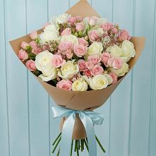Букет романтичный подарок #REPLACE_PRED# Алексеевке Самарской области Букет цветов из:  Розы #REPLACE_PRED# Алексеевке Самарской области